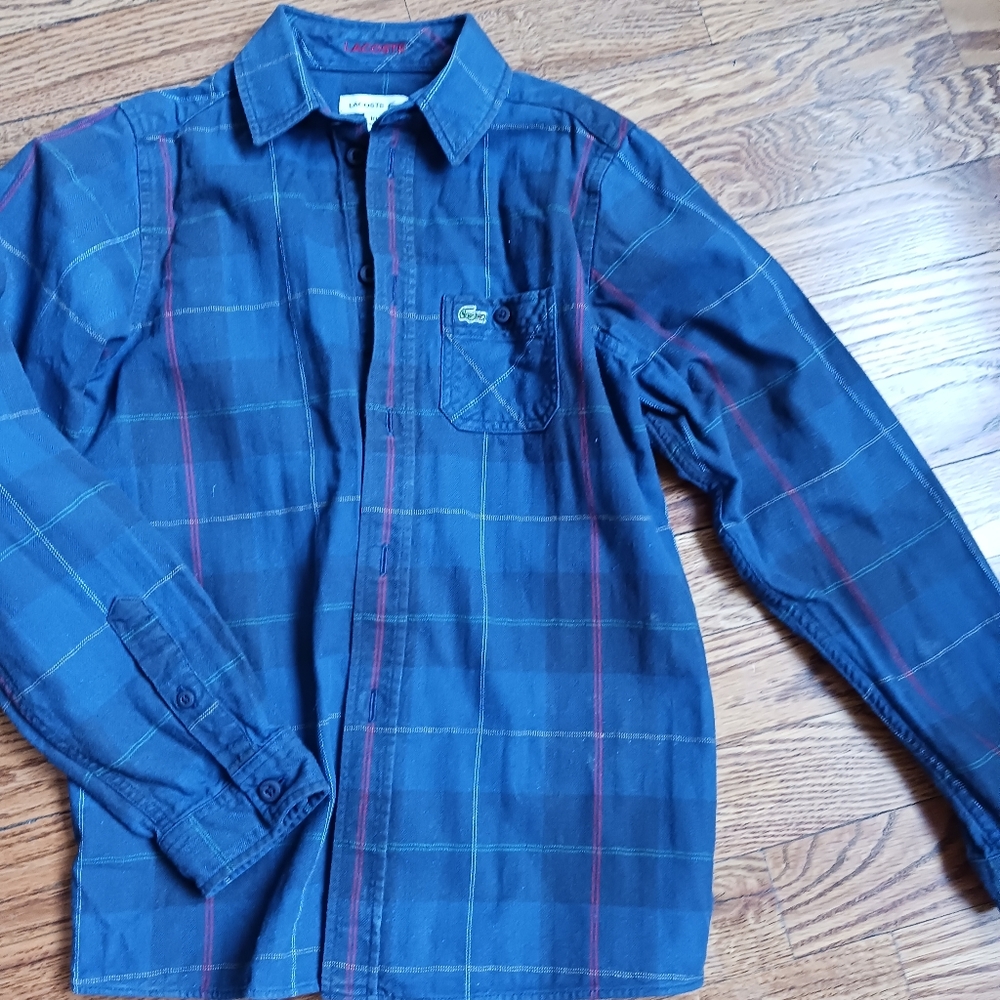 Boys button down shirt size 10, by LACOSTE